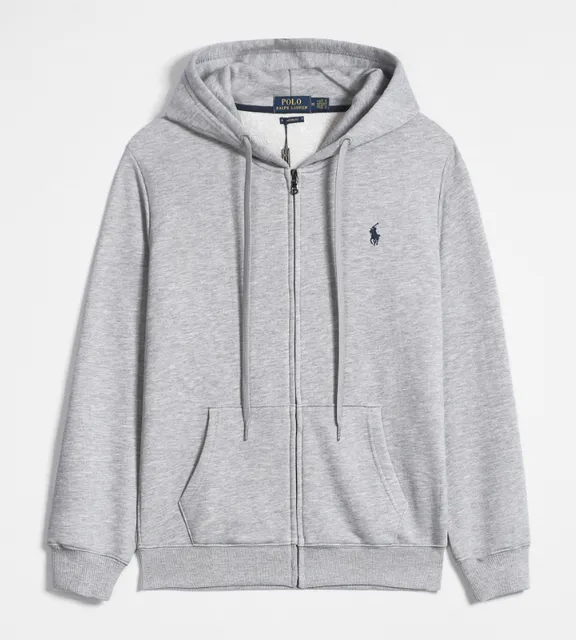 Polo Ralph Lauren Zip-Up Hoodie Heather Grey