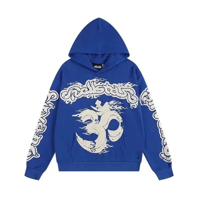 Broken Planet Hoodie Om Symbol Print