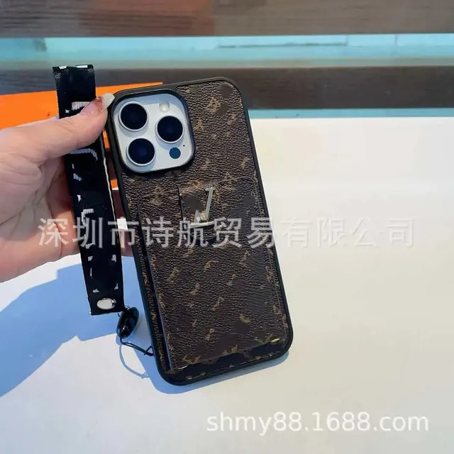 Louis Vuitton Phone Case with Wrist Strap Monogram Coated Canvas