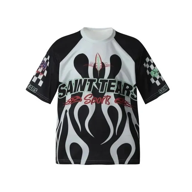 Racing Tee Flame Print