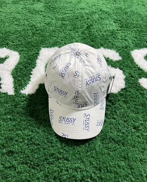 Stüssy Snapback Cap All-Over Logo Print