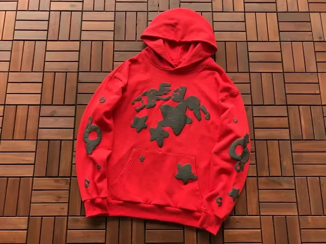 Sp5der Hoodie Star & Logo Appliqué