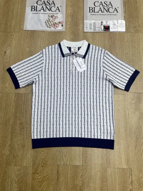 Casablanca Polo Shirt Logo Stripe