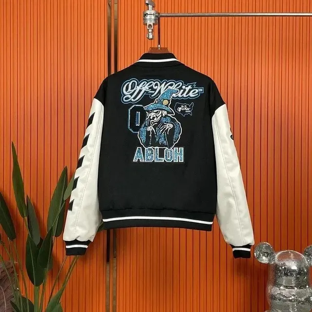 Off-White Varsity Jacket Wizard Graphic