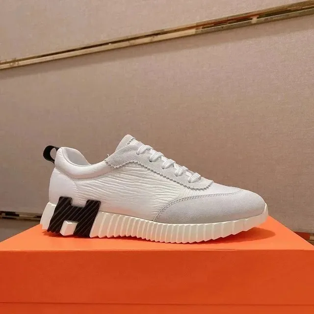Hermès H-Boot Sneaker White Black