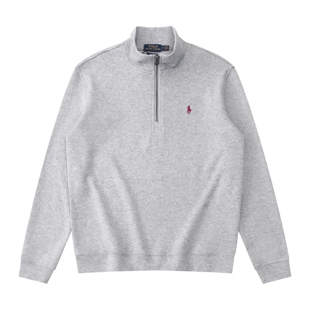 Polo Ralph Lauren Quarter-Zip Sweatshirt Heather Grey