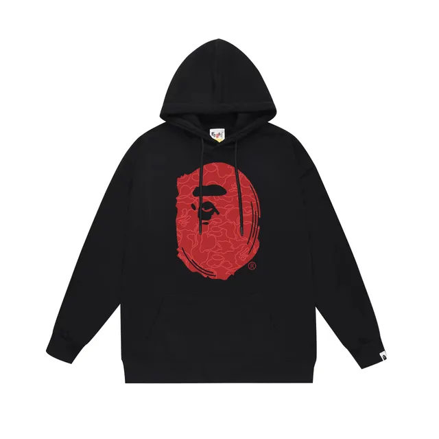 BAPE Shark Hoodie Red Camo Ape Head