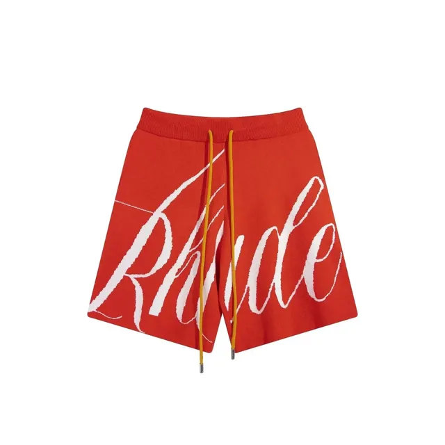 Rhude Knit Shorts Script Logo