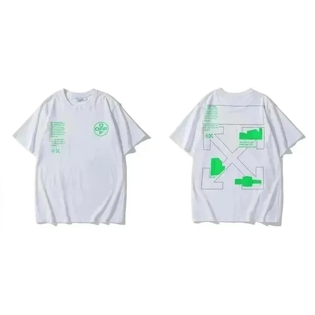 Off-White Graphic T-Shirt Industrial Green Print