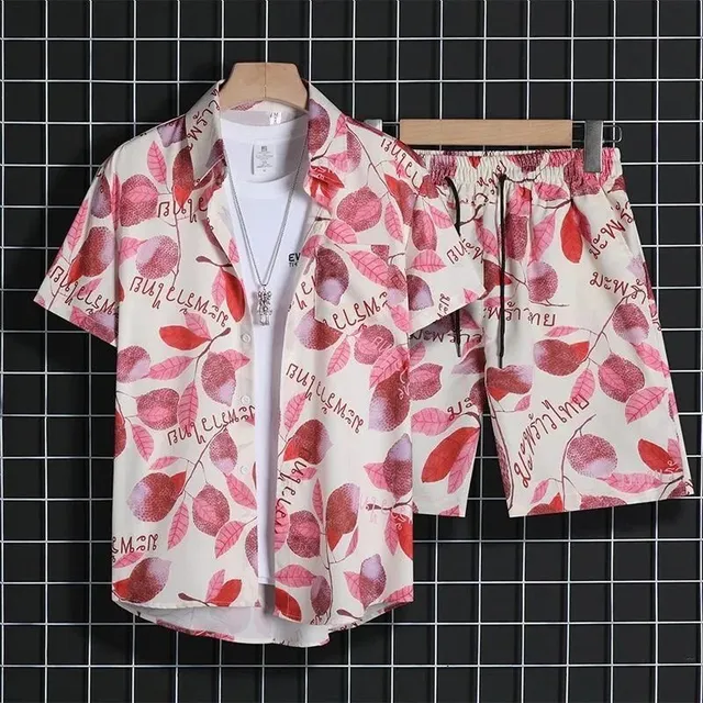 Leaf Print Set Tropical Leaf Pattern