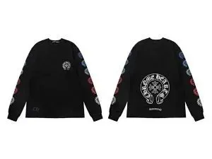 Chrome Hearts Long-Sleeve Tee Cross Logo Sleeve Print