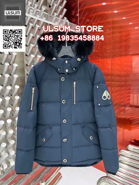 Moose Knuckles Puffer Jacket Fur-Trimmed Hood