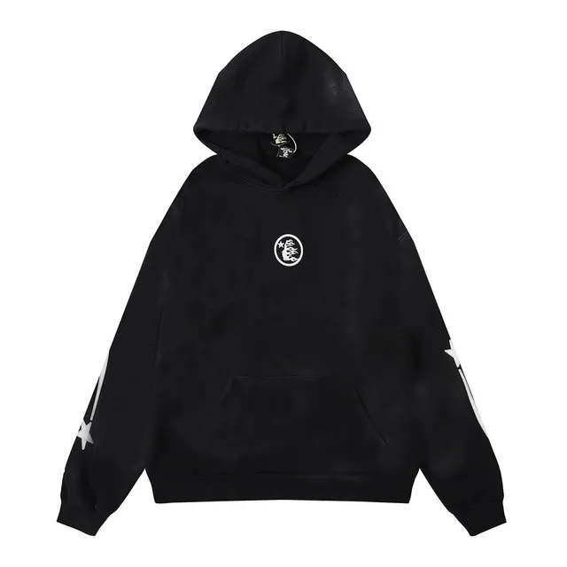 Chrome Hearts Hooded Sweatshirt Star and Logo Embroidery