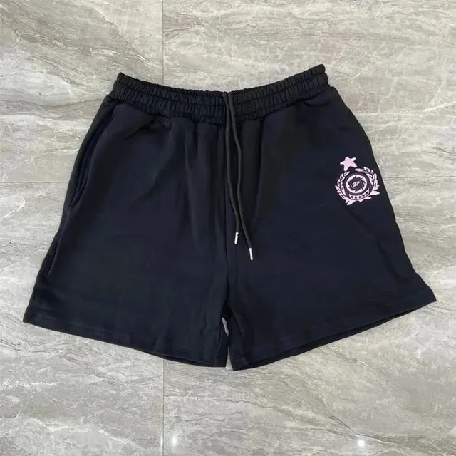 Corteiz Logo Shorts Pink Embroidered Crest