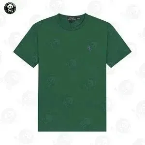 墨绿色+红标