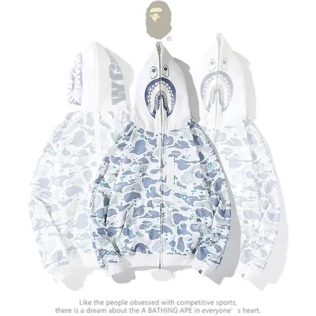 BAPE Shark Hoodie Camouflage Print