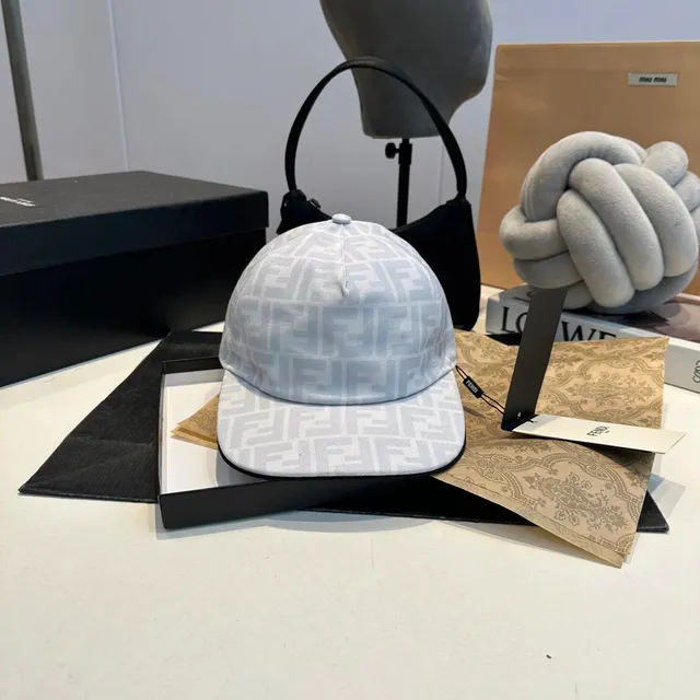Fendi Baseball Cap FF Logo Jacquard