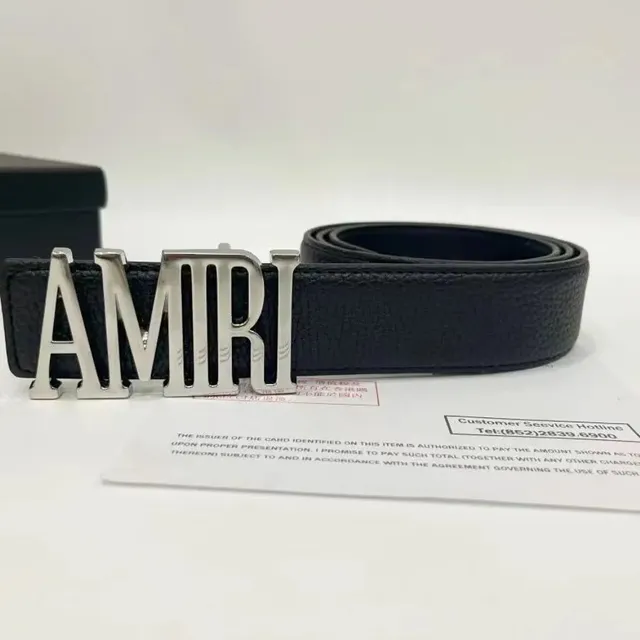 Logo Belt AMIRI Block Logo