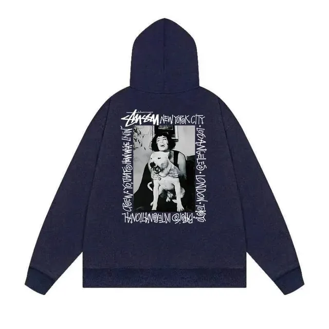 Stüssy Zip-Up Hoodie Photo Print