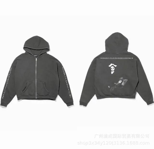 Fear of God Zip-Up Hoodie Washed Grey