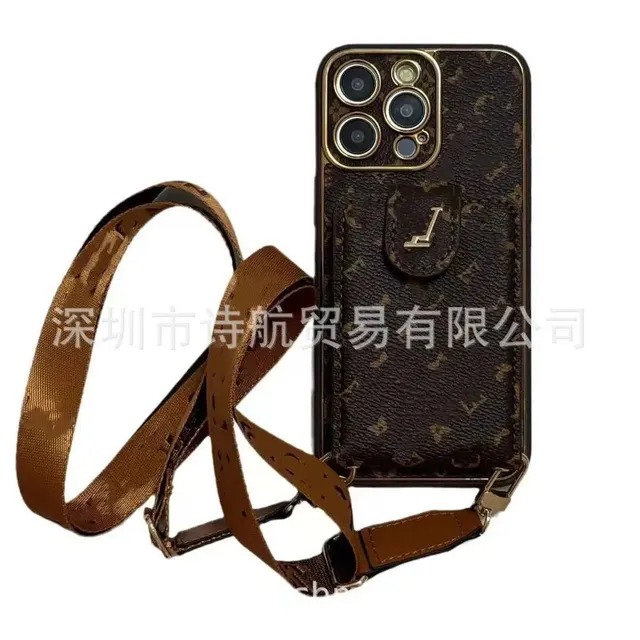 Louis Vuitton Phone Case with Strap Monogram Canvas