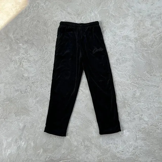 Corteiz Velvet Joggers Embroidered Logo