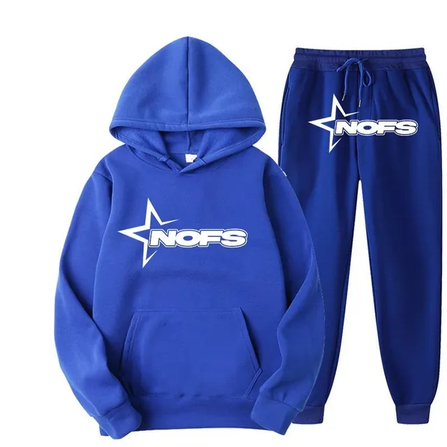 Corteiz Hoodie and Joggers Set Star Logo
