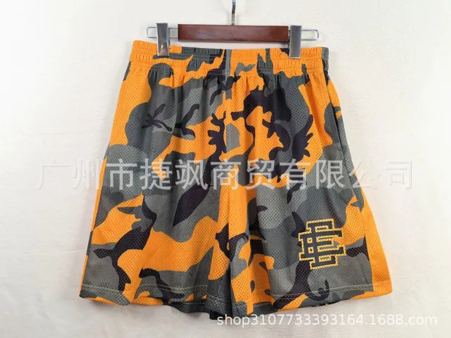Eric Emanuel Mesh Shorts Camouflage Print