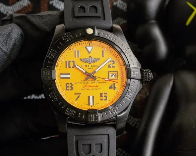 Breitling Avenger II Seawolf Yellow Dial