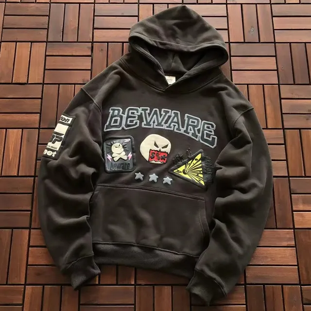 Broken Planet Hoodie Beware Patch