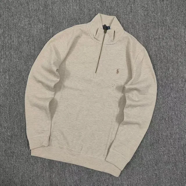 Polo Ralph Lauren Quarter-Zip Sweatshirt Heather Beige