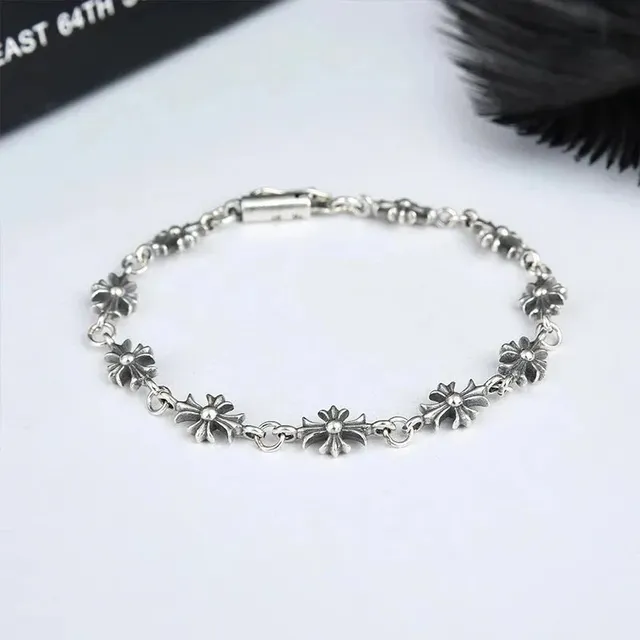 Chrome Hearts Daisy Chain Bracelet Sterling Silver