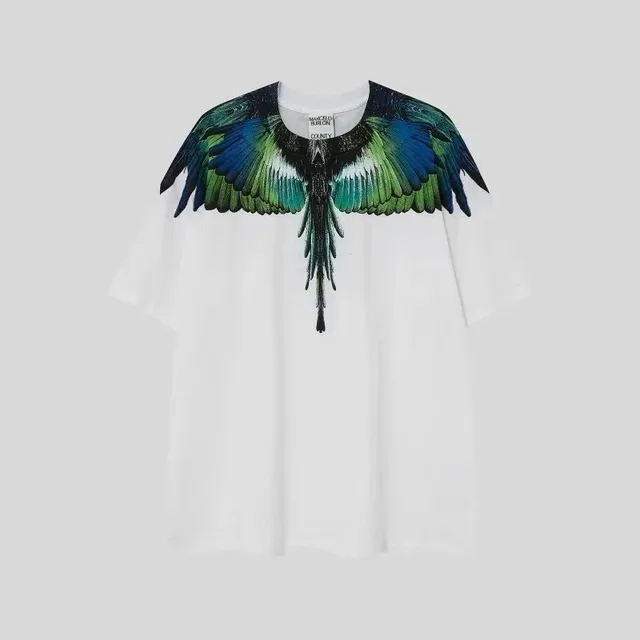 Marcelo Burlon Wings T-Shirt Multicolor Feather Wings