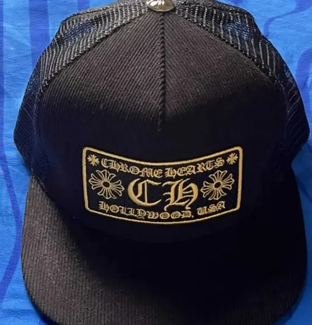 Chrome Hearts Trucker Cap Gold Logo Patch