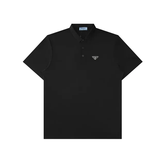 Prada Polo Shirt Triangle Logo