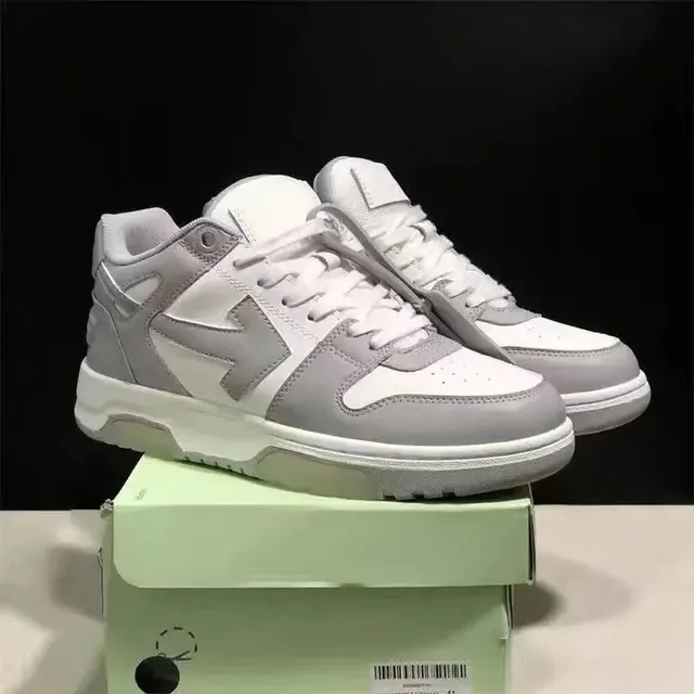 Off-White Low Top Light Grey and White