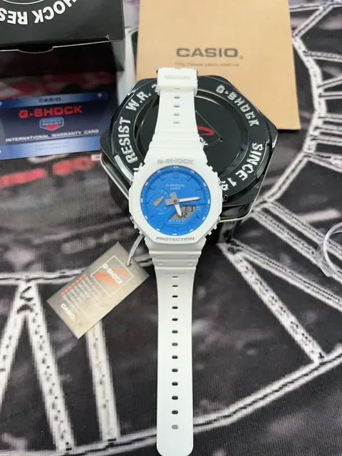 Casio G-Shock GA-2100 White Blue