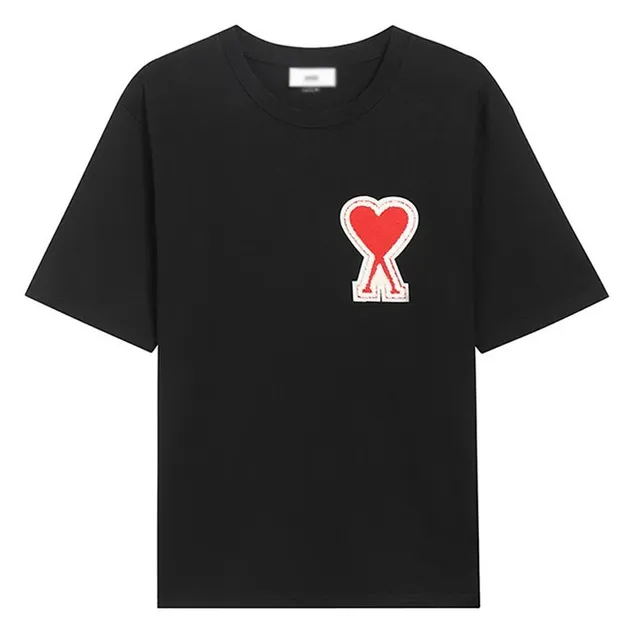 Amiri Heart Logo Tee Red Heart Patch