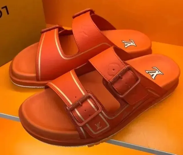 Louis Vuitton LV Trainer Slide Monogram Orange