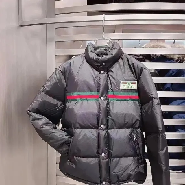 Gucci Puffer Jacket Web Stripe
