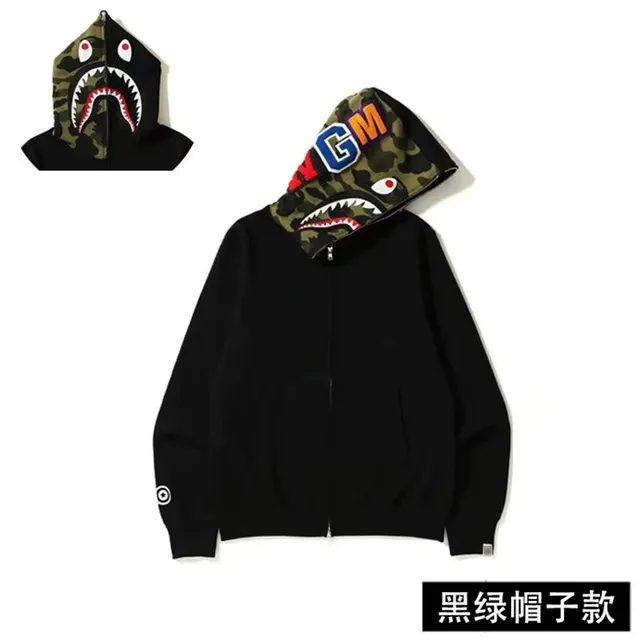 BAPE Shark Hoodie Camo Hood