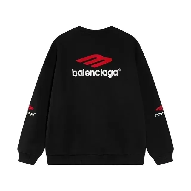 Balenciaga Logo Sweatshirt Red and White Logo