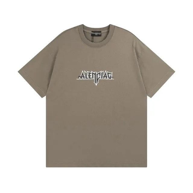 Balenciaga Logo T-Shirt Distressed Logo