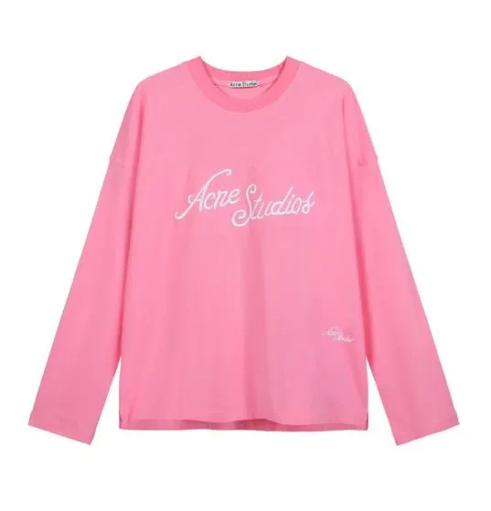 Acne Studios Long-Sleeve Tee Embroidered Logo