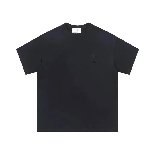 AMI Paris Cotton T-Shirt Heart Logo