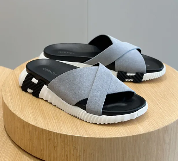 Hermès Oran Sandal Suede and Rubber