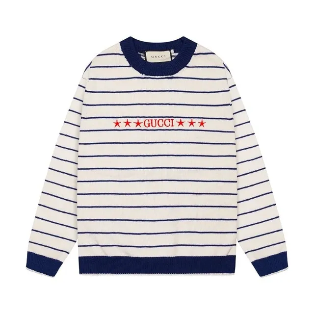 Gucci Striped Knit Sweater Star Logo