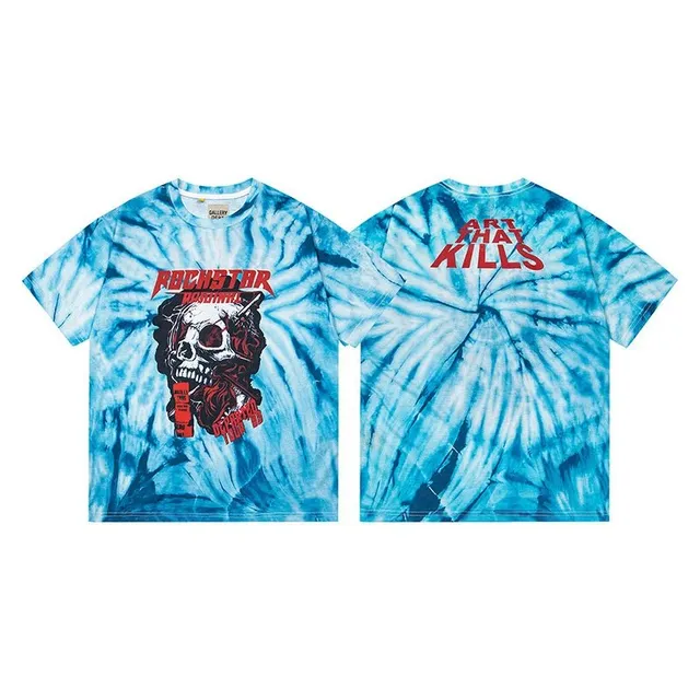 Gallery Dept. T-Shirt Tie-Dye Skull Graphic
