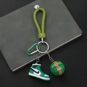 Jordan AJ1 Keychain Low Retro Green