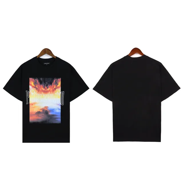 Purple Brand Graphic Tee Sunset Print